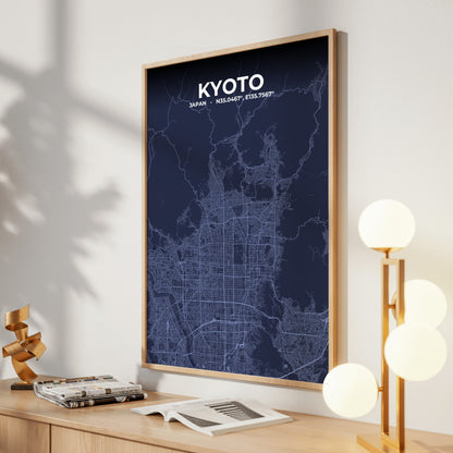 Kyoto Tide Map Poster