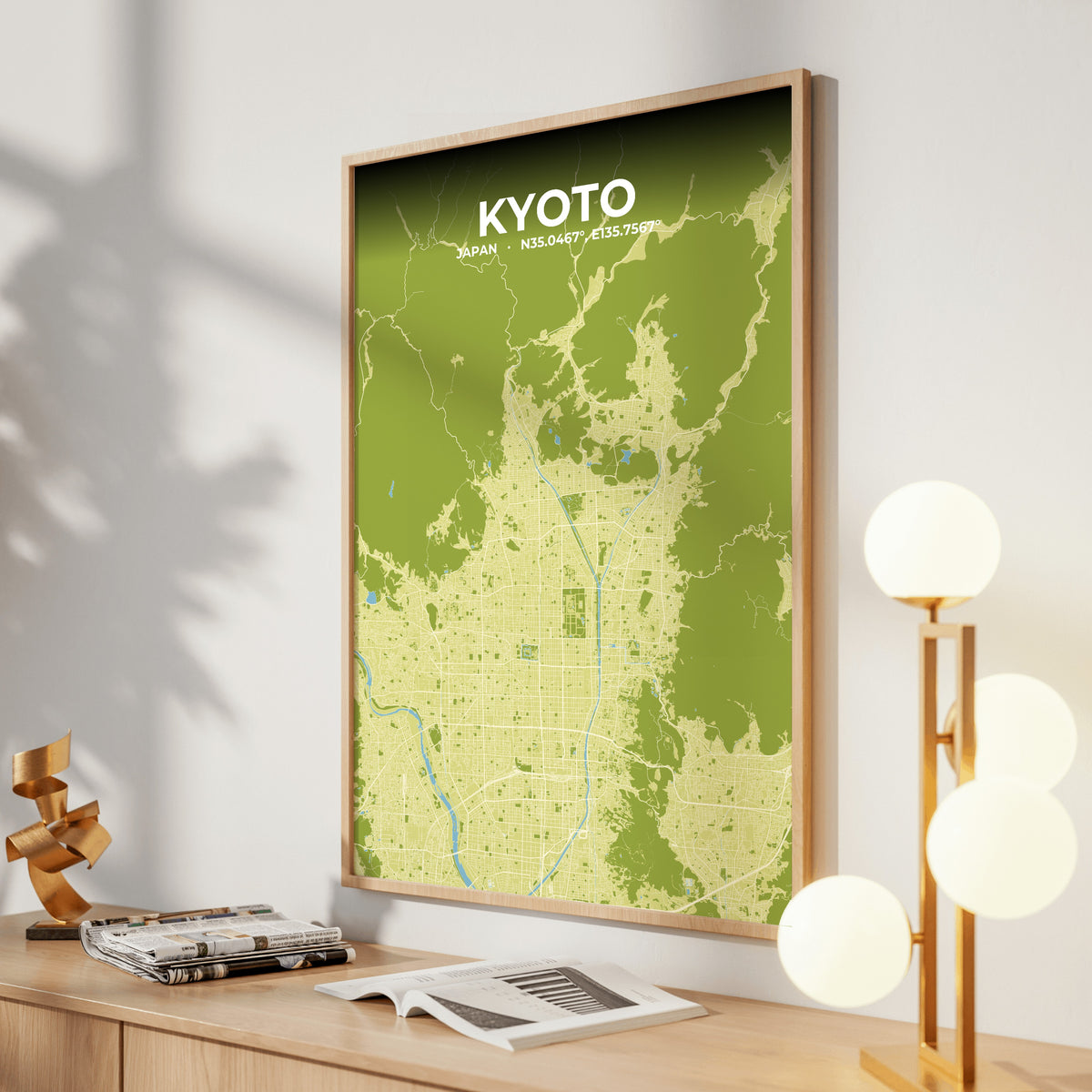 Kyoto Fern Map Poster