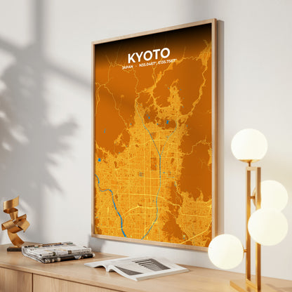 Kyoto Scorch Map Poster