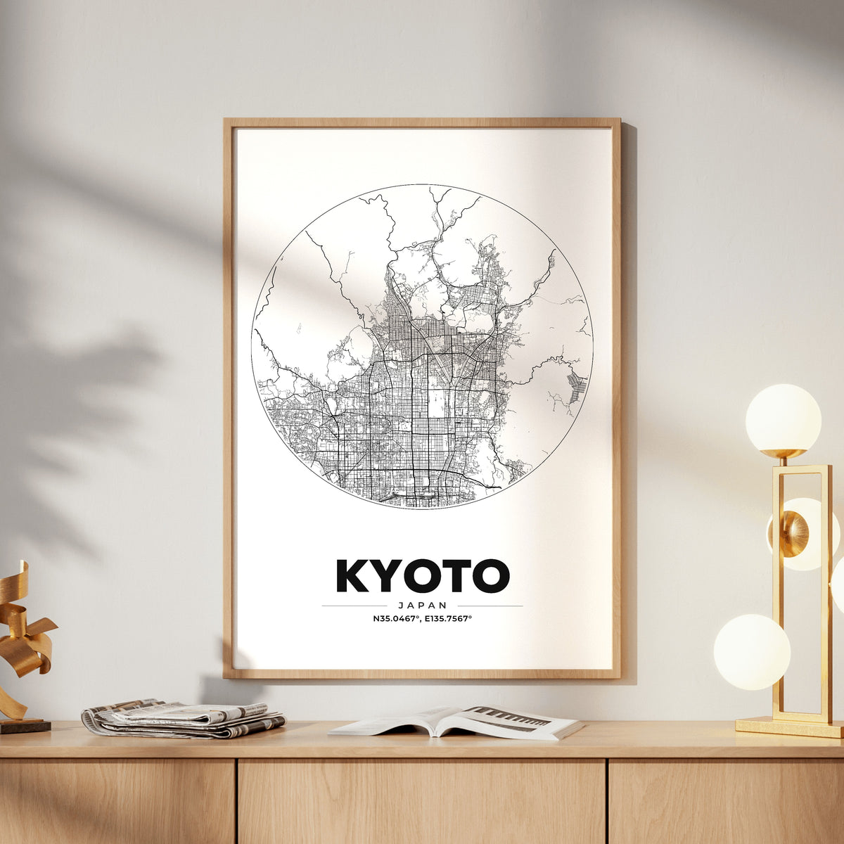 Kyoto Spot Map Poster
