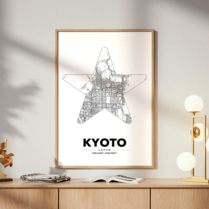 Kyoto Star Map Poster