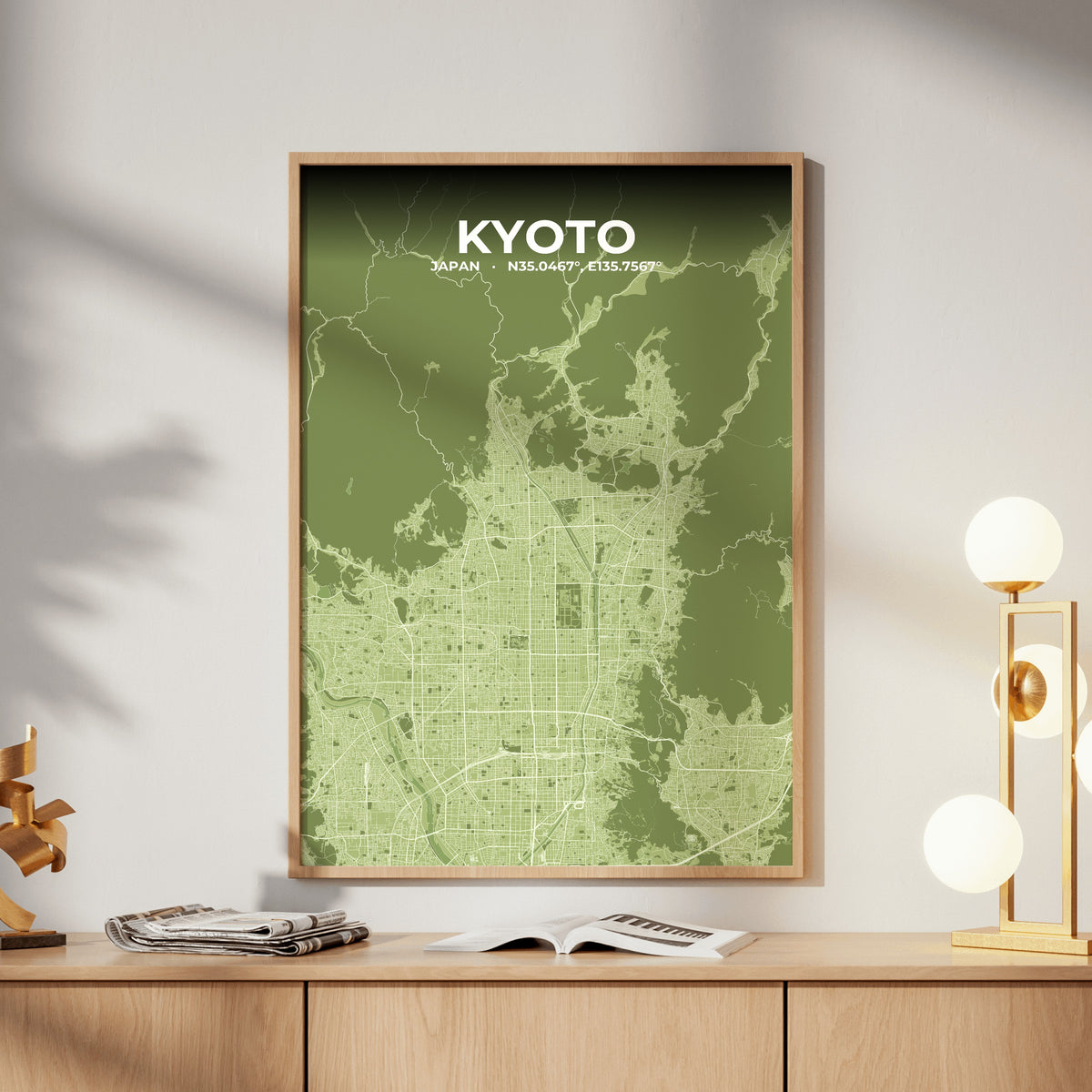 Kyoto Grove Map Poster