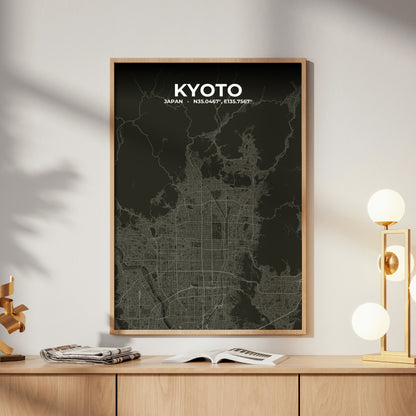 Kyoto Sable Map Poster