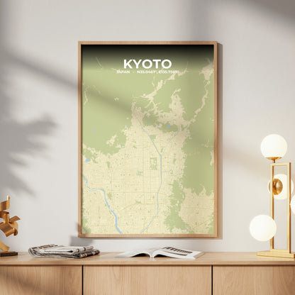 Kyoto Drift Map Poster