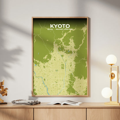 Kyoto Fern Map Poster