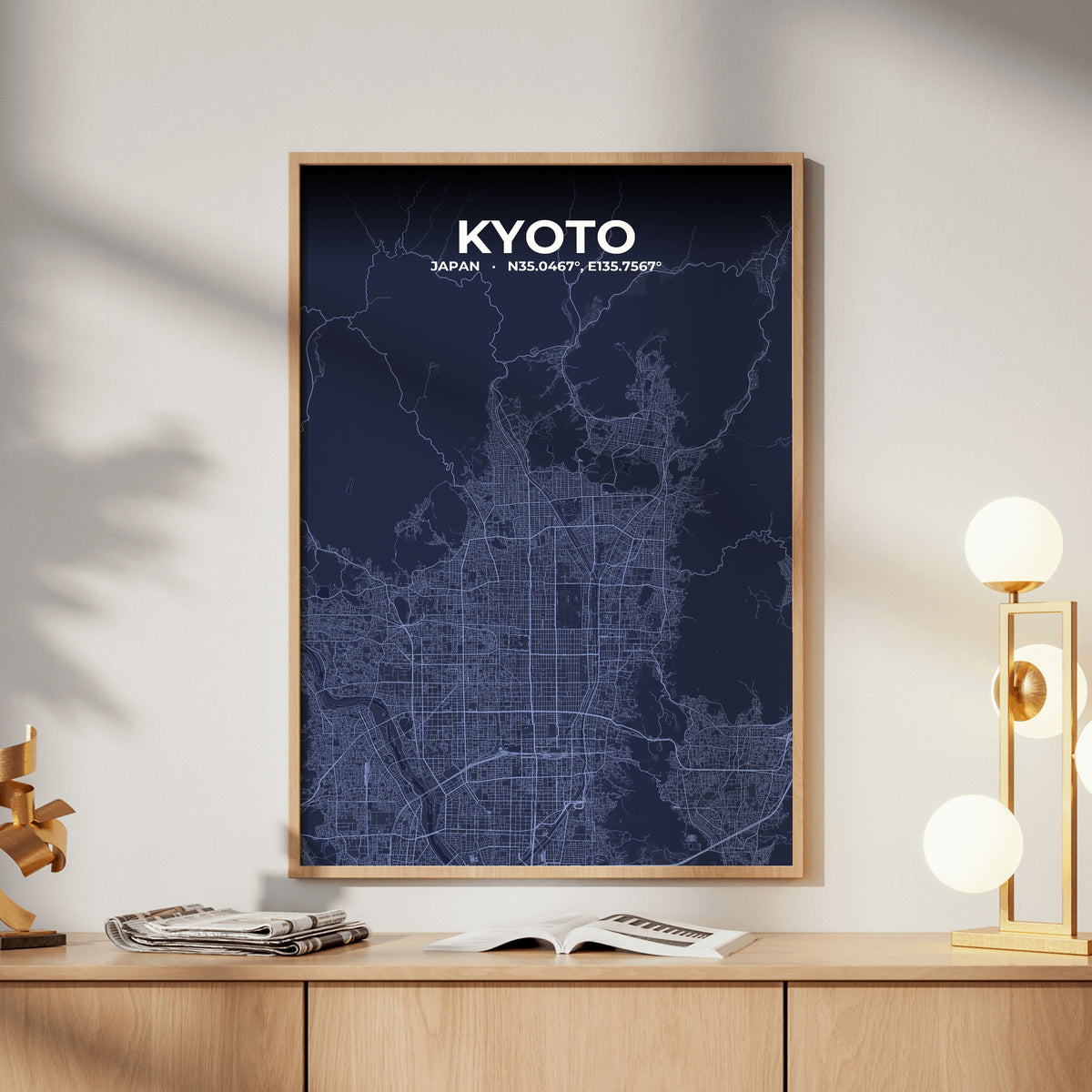Kyoto Tide Map Poster