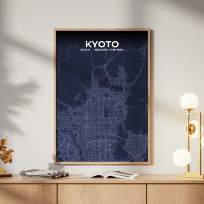 Kyoto Tide Map Poster