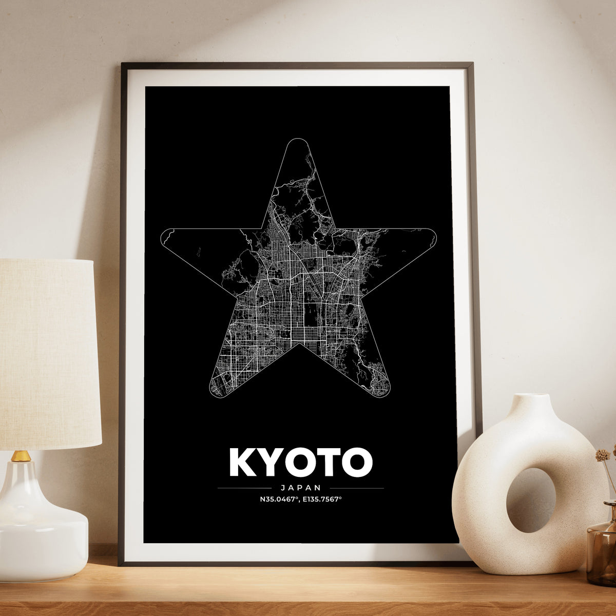 Kyoto Star Map Poster