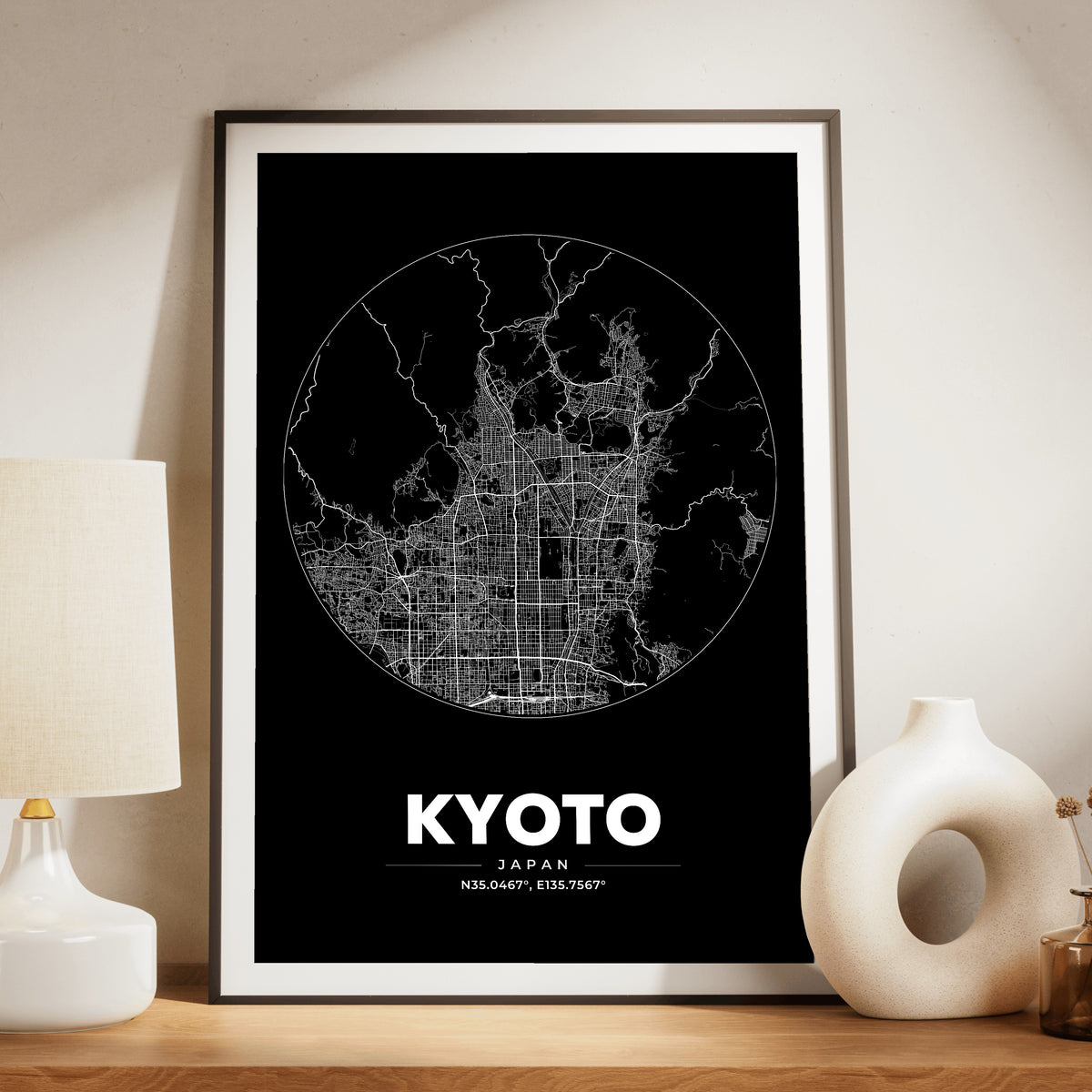 Kyoto Spot Map Poster