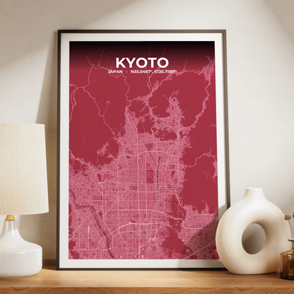 Kyoto Scarlet Map Poster