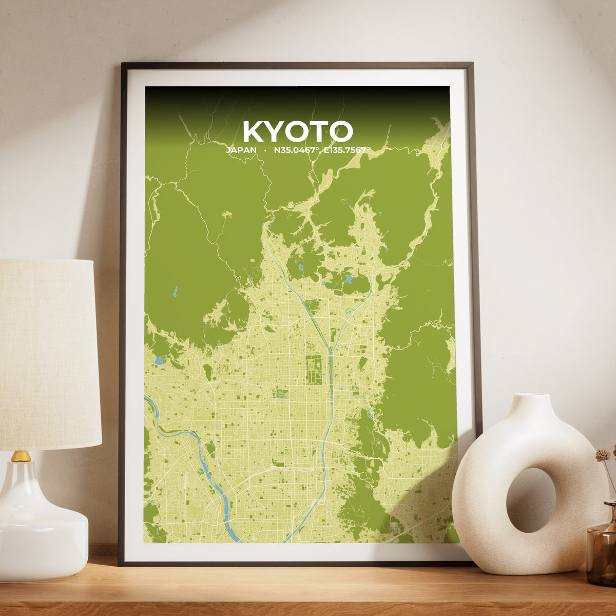 Kyoto Fern Map Poster