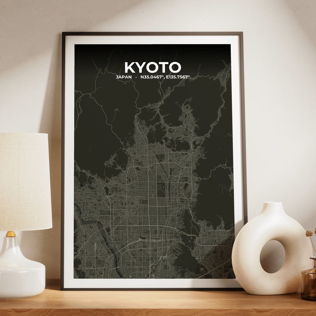 Kyoto Sable Map Poster