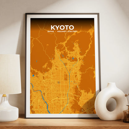 Kyoto Scorch Map Poster
