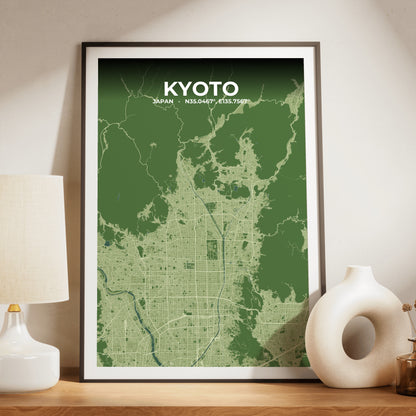 Kyoto Clay Map Poster