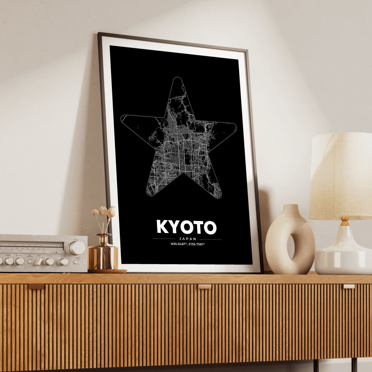 Kyoto Star Map Poster