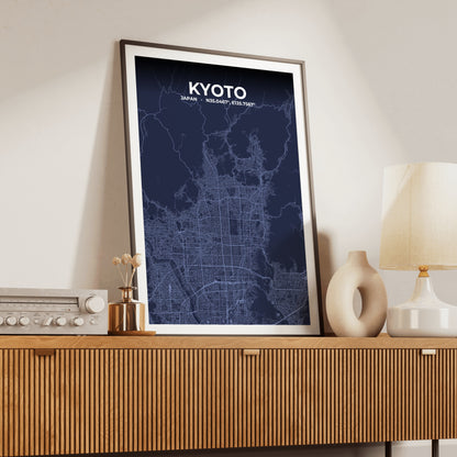 Kyoto Tide Map Poster