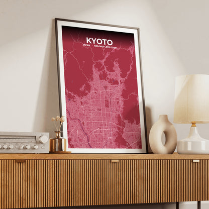 Kyoto Scarlet Map Poster