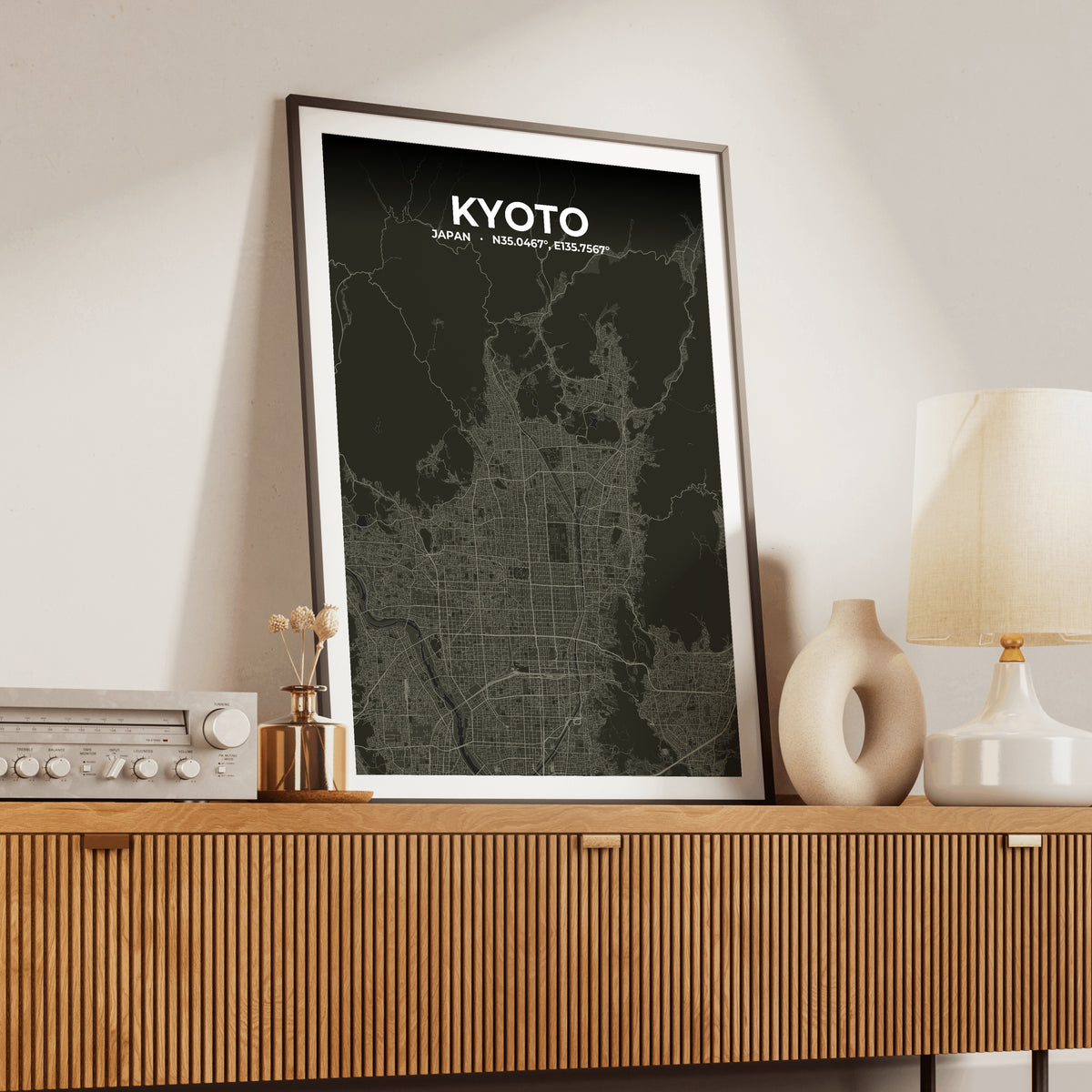 Kyoto Sable Map Poster