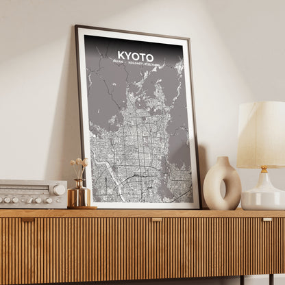 Kyoto Ash Map Poster