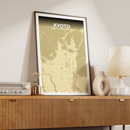 Kyoto Ember Map Poster