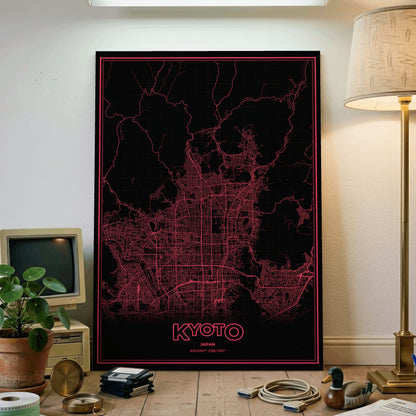 Kyoto Phosphor Map Poster - System Alert