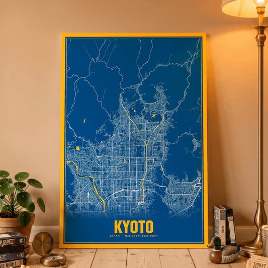 Kyoto Blockbuster Map Poster