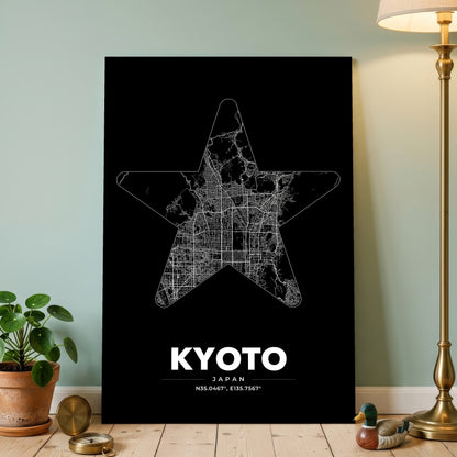 Kyoto Star Map Poster