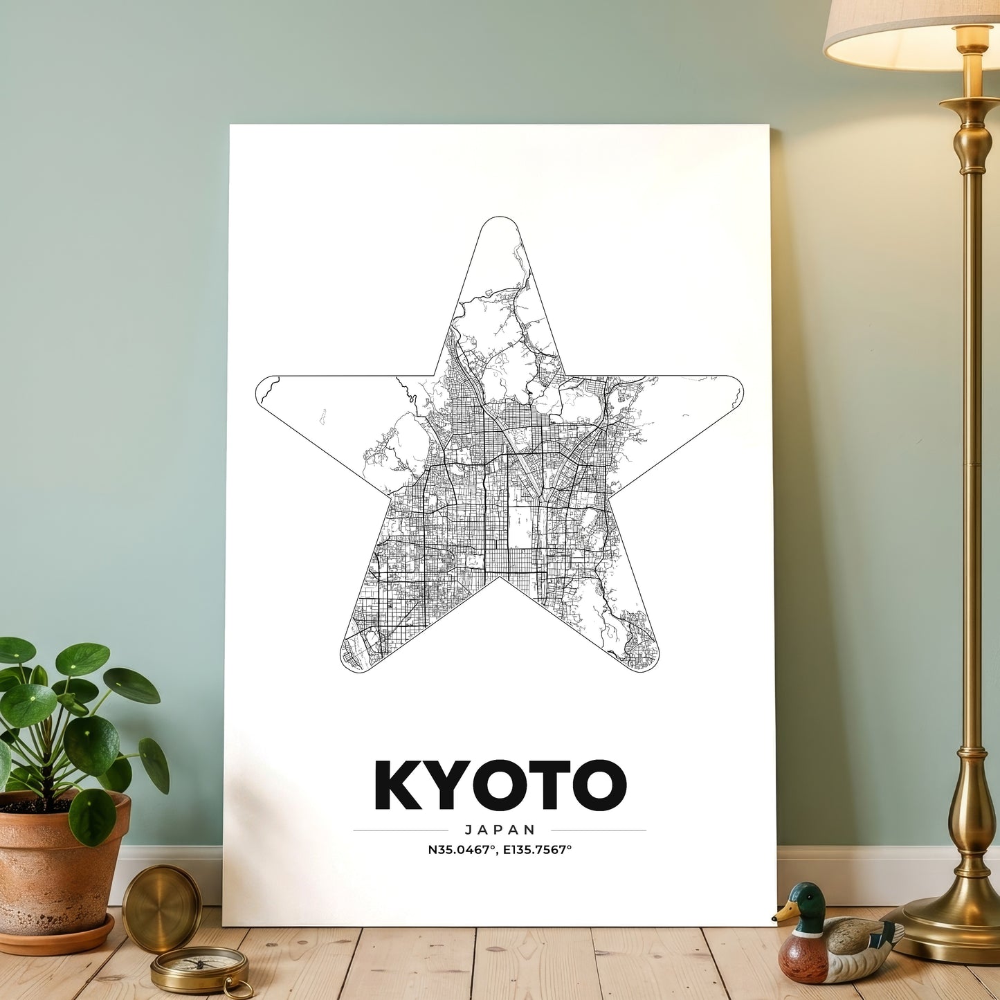 Kyoto Star Map Poster