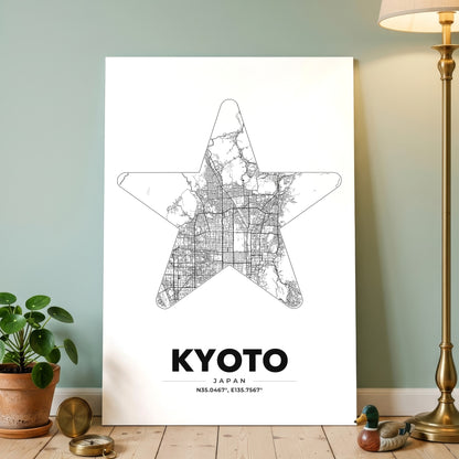 Kyoto Star Map Poster