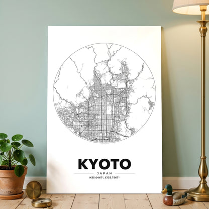 Kyoto Spot Map Poster