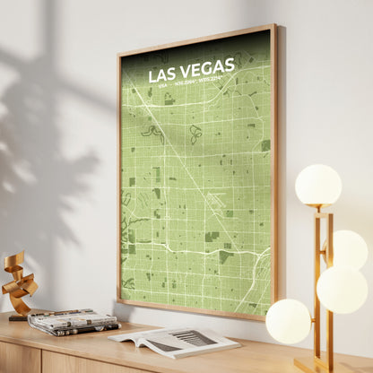 Las Vegas Grove Map Poster