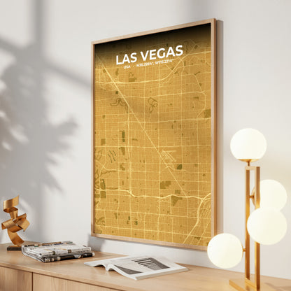 Las Vegas Forge Map Poster
