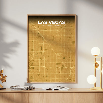 Las Vegas Forge Map Poster
