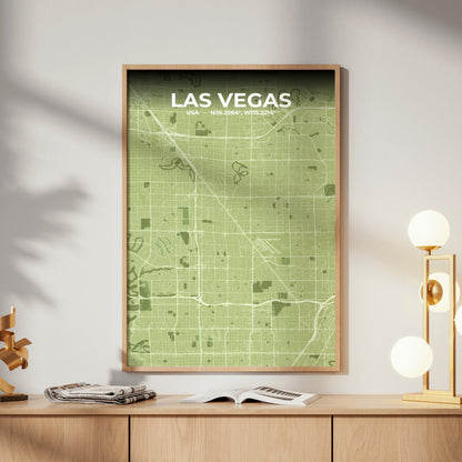 Las Vegas Grove Map Poster