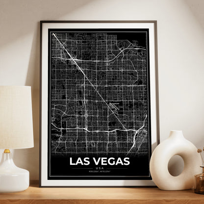 Las Vegas Modern Map Poster