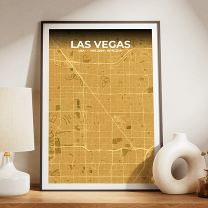 Las Vegas Forge Map Poster