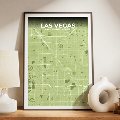 Las Vegas Grove Map Poster