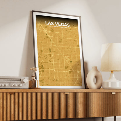 Las Vegas Forge Map Poster