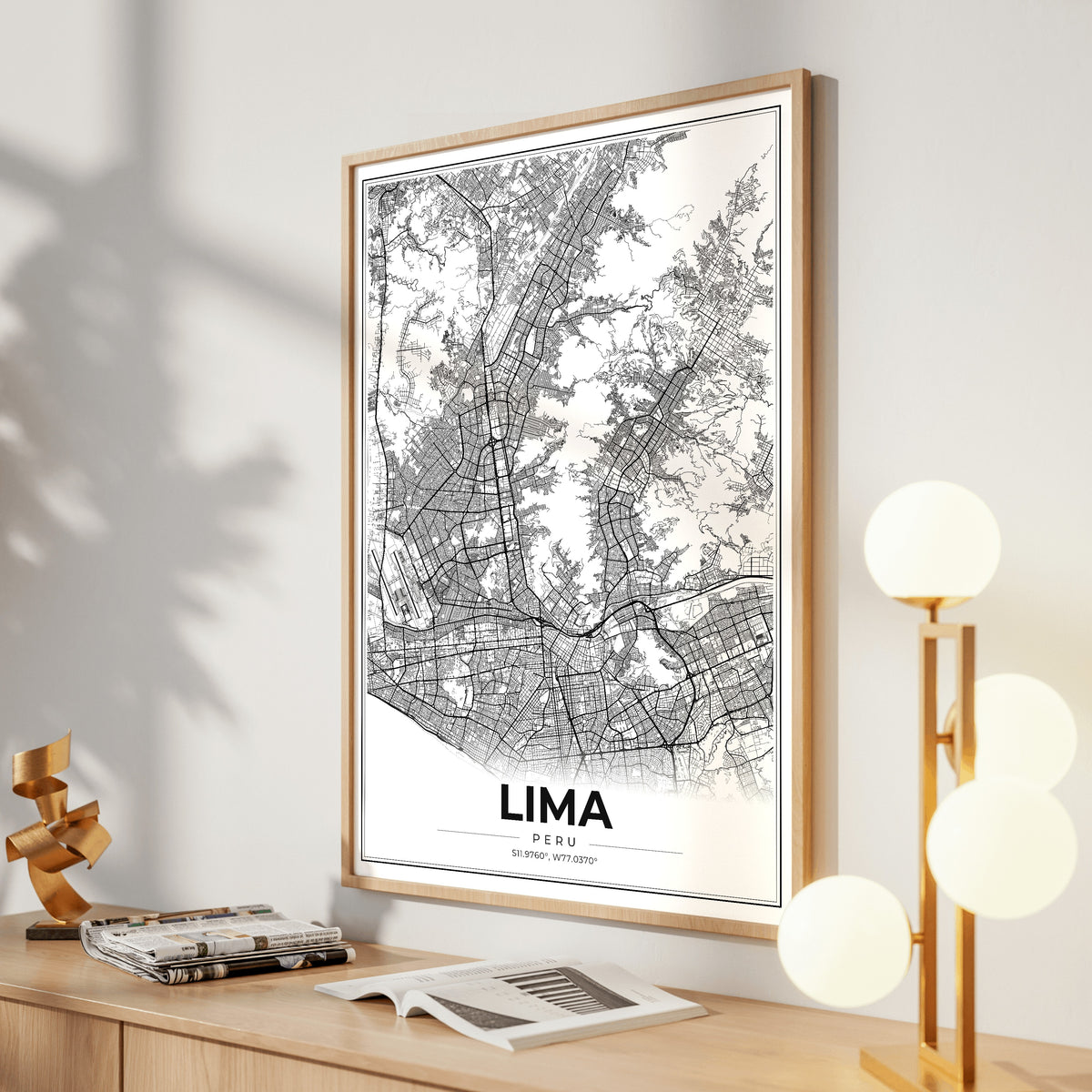 Lima Modern Map Poster