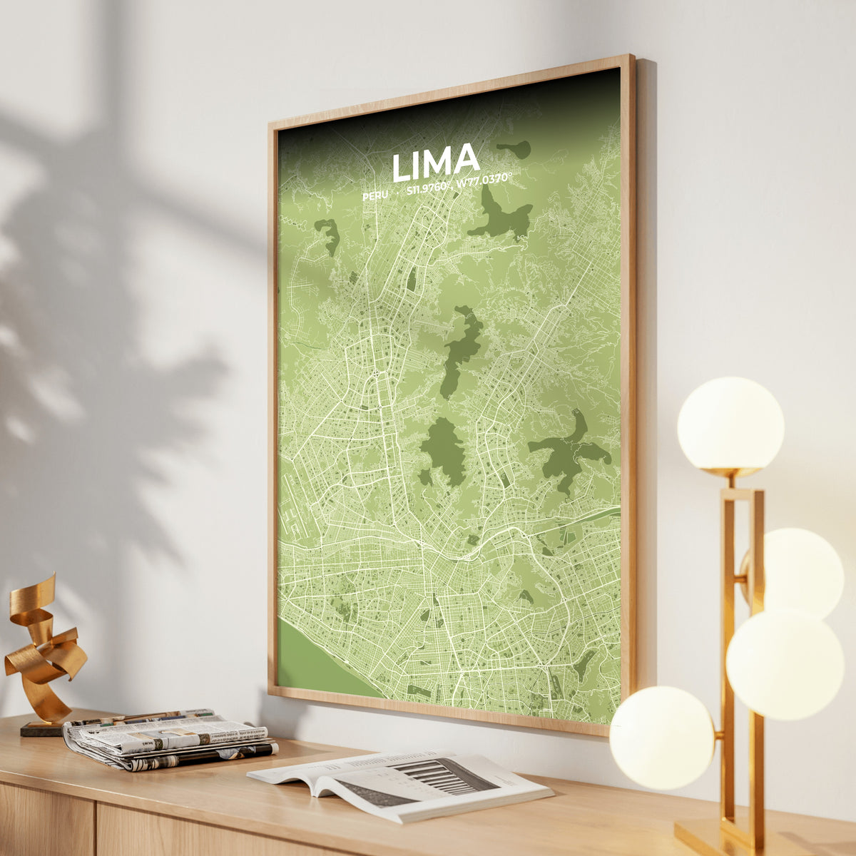 Lima Grove Map Poster