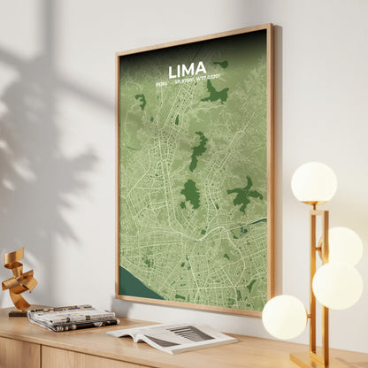 Lima Clay Map Poster