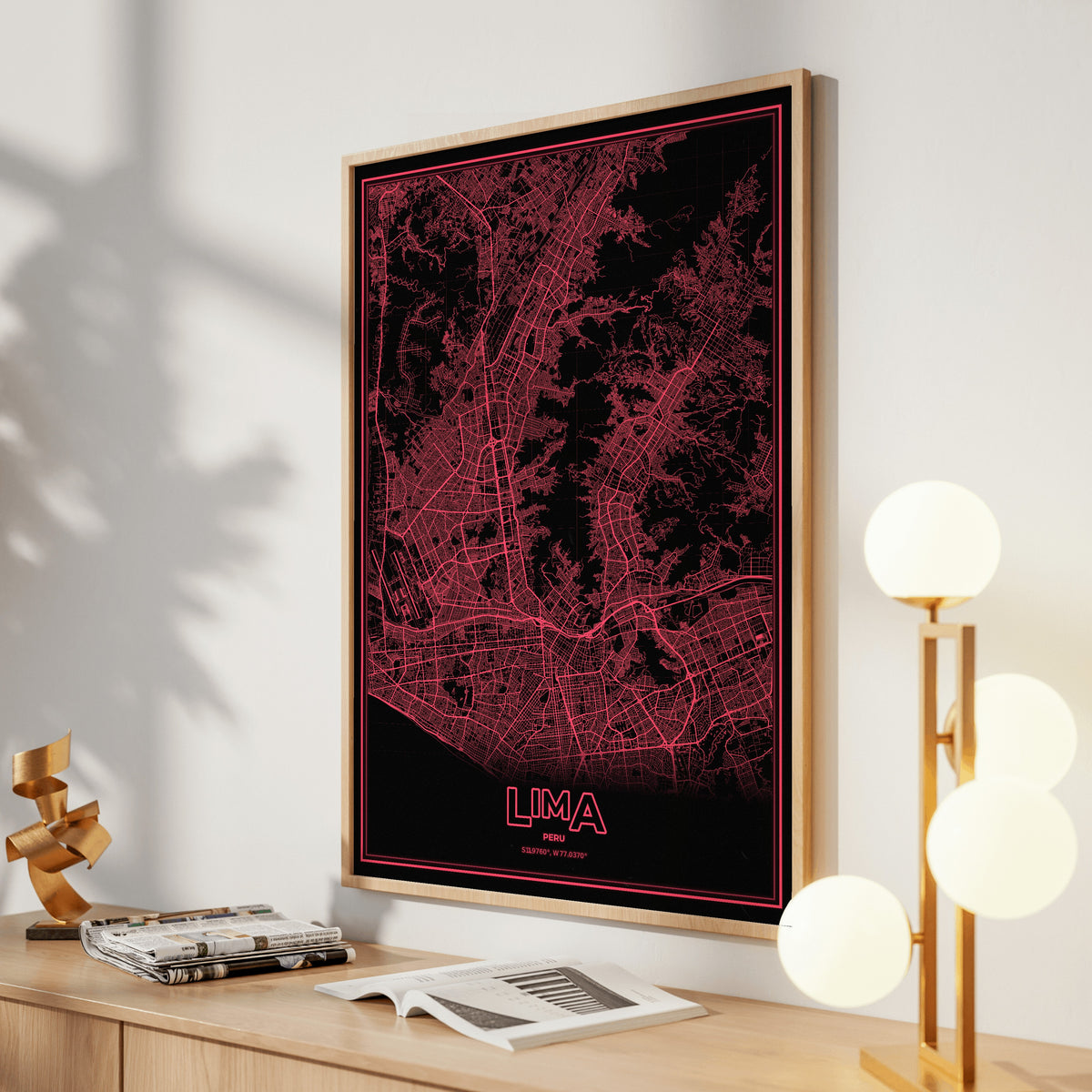 Lima Phosphor Map Poster - System Alert