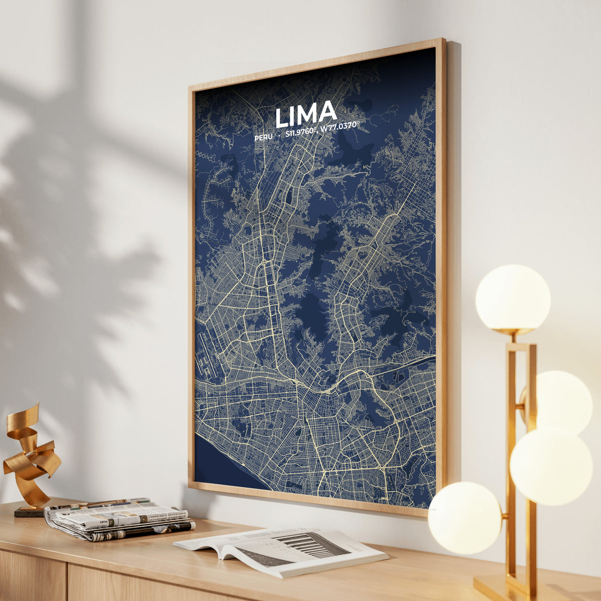 Lima Anchor Map Poster