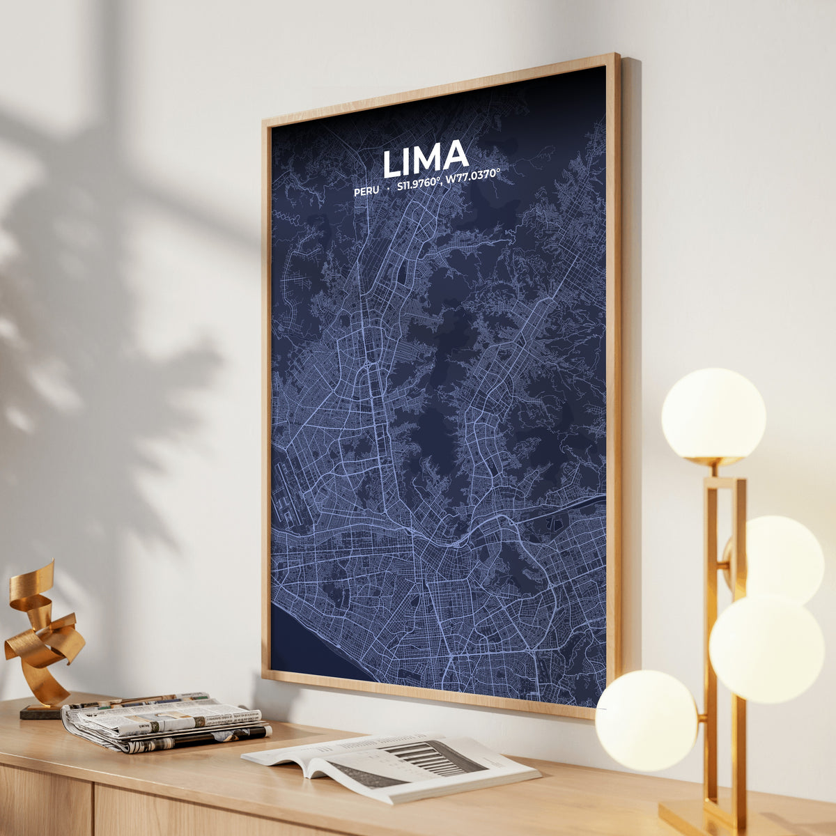 Lima Tide Map Poster