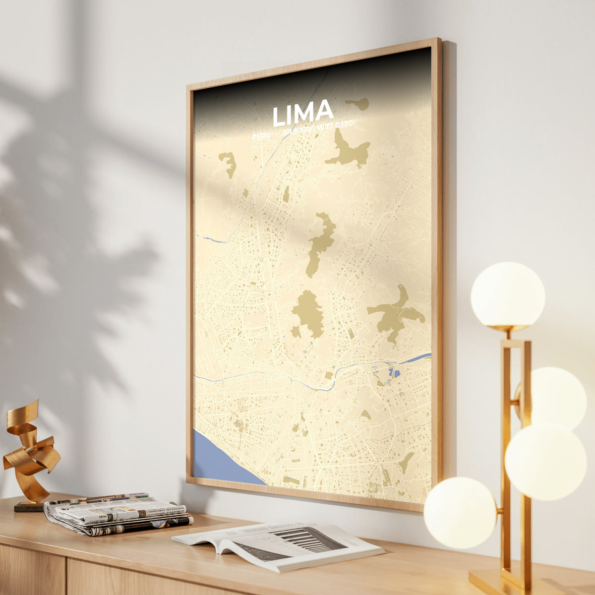 Lima Barn Map Poster