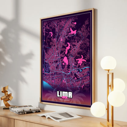 Lima GTA Map Poster