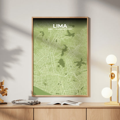 Lima Grove Map Poster