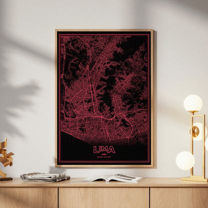 Lima Phosphor Map Poster - System Alert