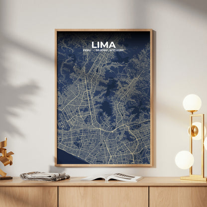 Lima Anchor Map Poster