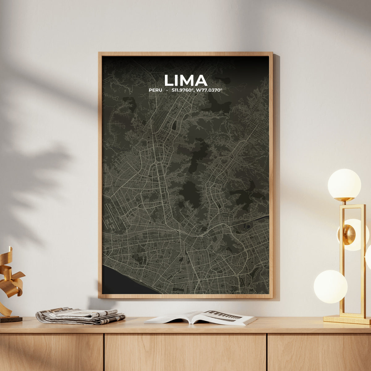 Lima Sable Map Poster